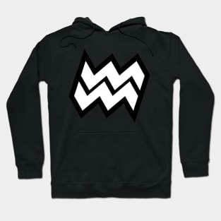 Aquarius Black Outline Hoodie